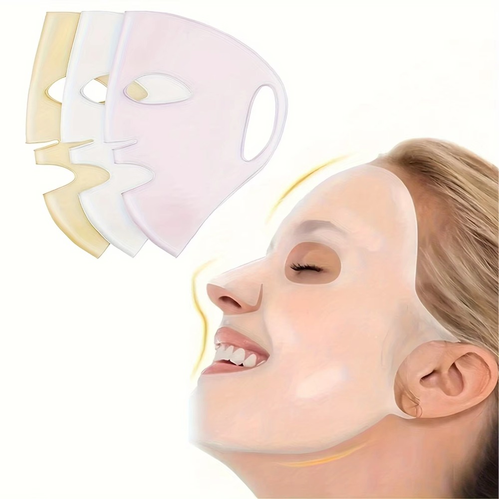 Silicone Mask Bracket - Wiederverwendbarer Silikon-Gesichtsmaskenhalter mit Ohrbügel-Design, Anti-Falten Feuchtigkeitsspendende
