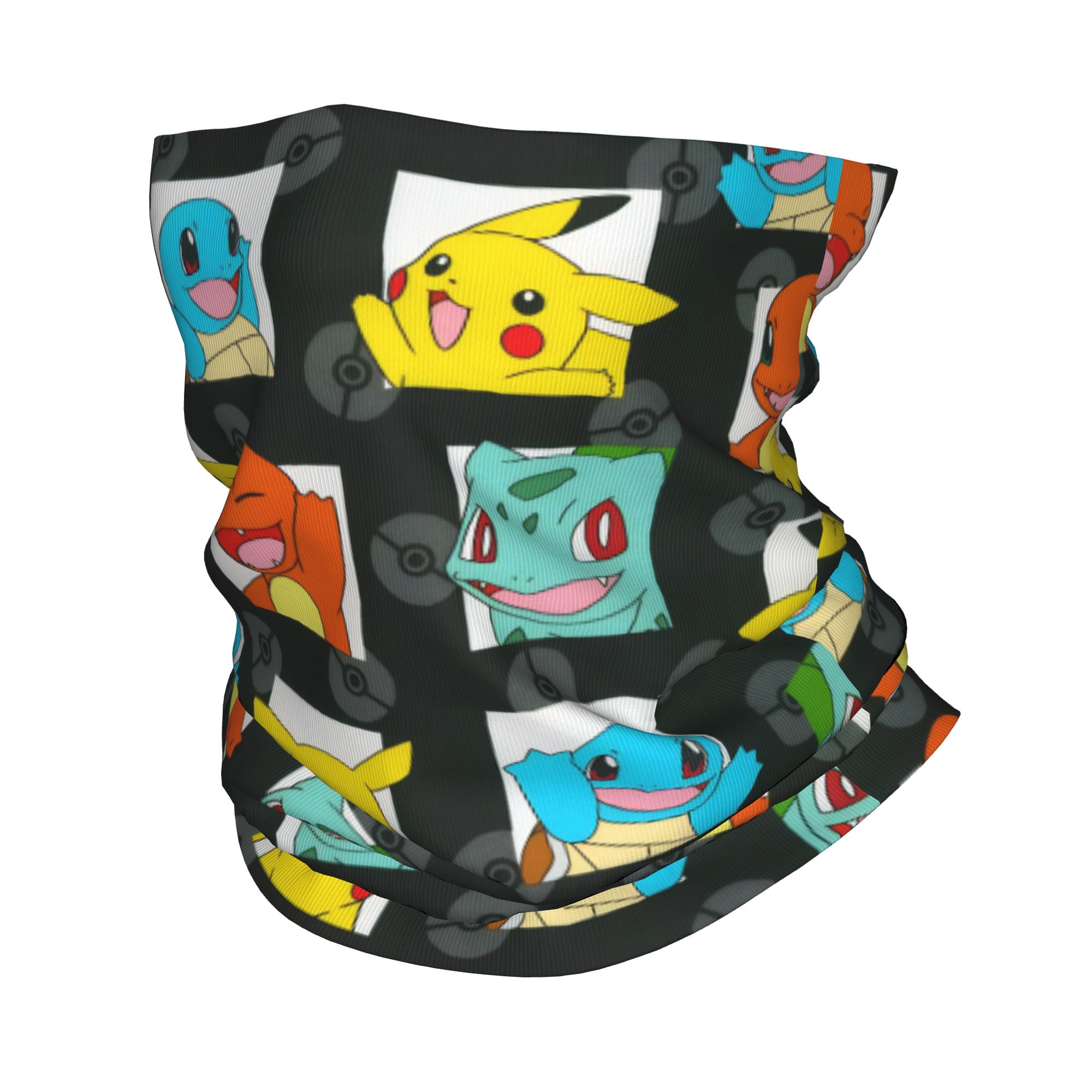 Sports Mask Breathable - Cartoon-Monster Bandana Halstuch Pokemon-Maske Schal Multifunktionale