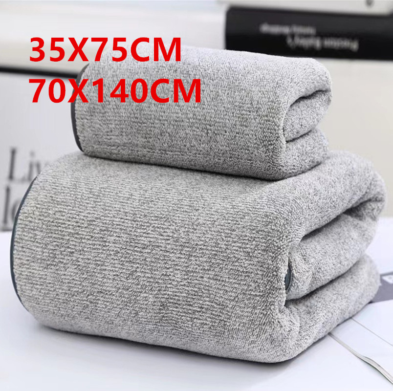 Cloth Face Mask Washable - Großes Handtuch aus verdicktem Bambuskohlefaser-Korallensamt, Gesichtswaschhandtuch